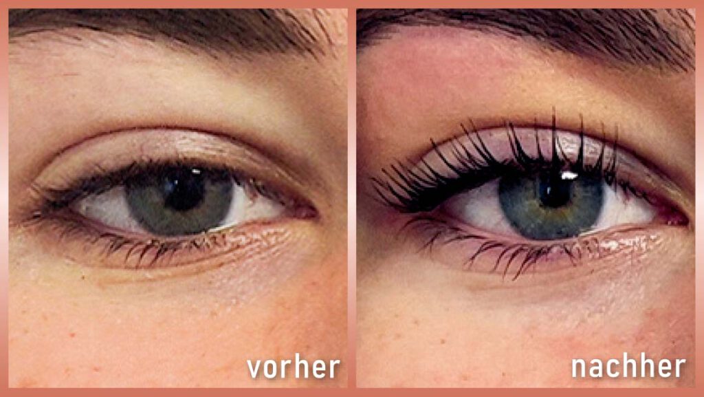 Wimpernlifting vorher-nachher Foto 2